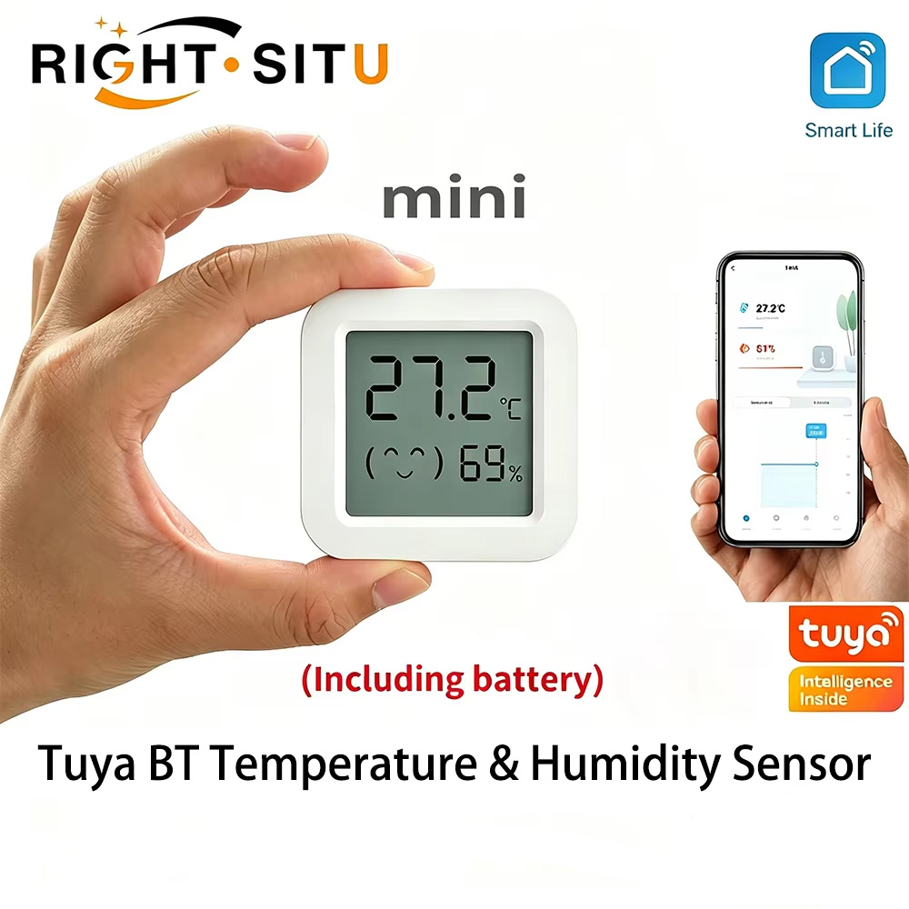 Digital Hygrometer Probe - Tuya Sıcaklık Nem Sensörü Mini LCD