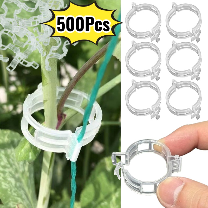 Vine Climbing Plastic - 500 Adet Plastik Bitki Destek Klipsleri